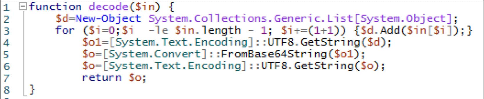 Function to decode the response served by the control server